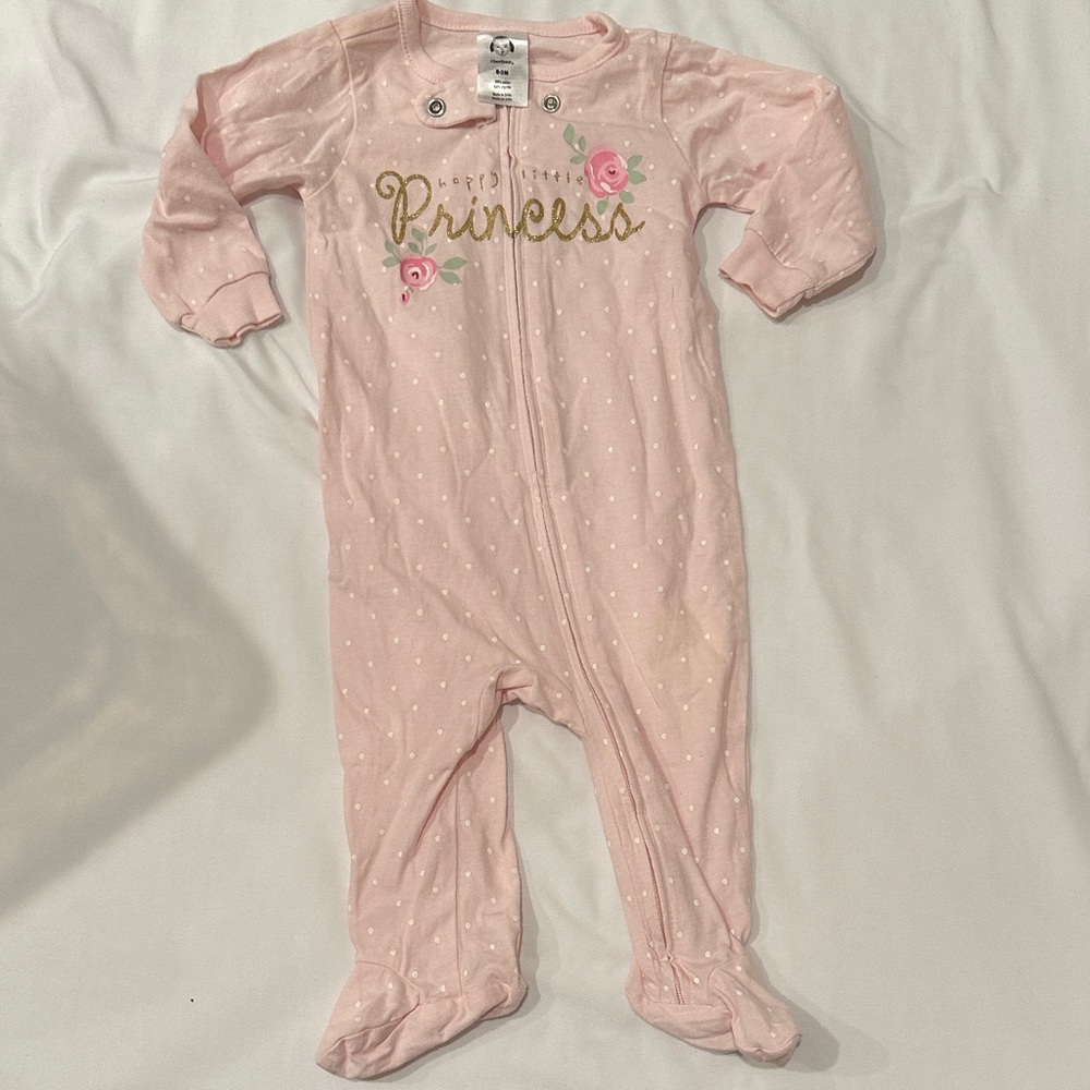 Gerber Pink Princess Footed One Piece